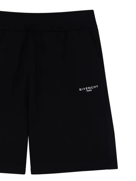 Bermude Givenchy din fleece negru