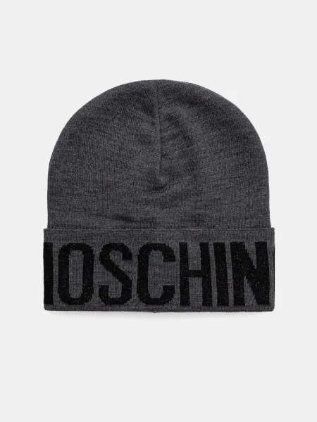 Moschino gyapjú sapka szürke