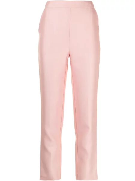 Pantaloni Macgraw de mătase roz