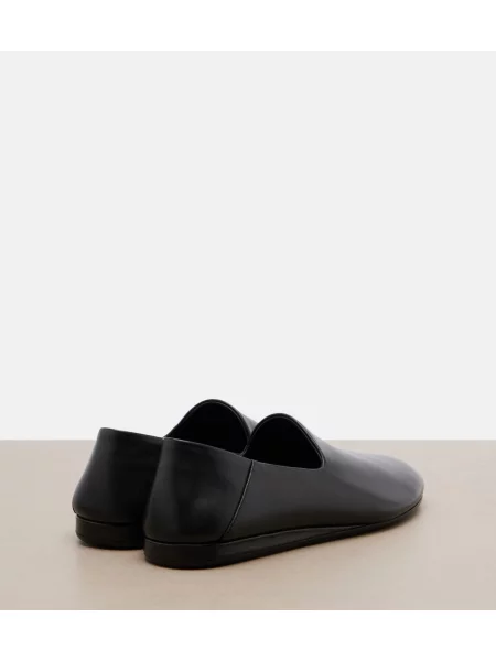 Chiloți Jacquemus din piele slip-on negru