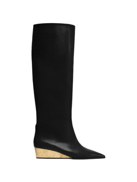 Botine Vanda Novak cu pană negru