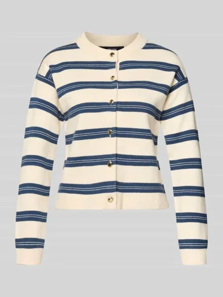 Kardigan o kroju regular fit z Mieszanka Model GOLD STRIPE' Vero Moda niebieski