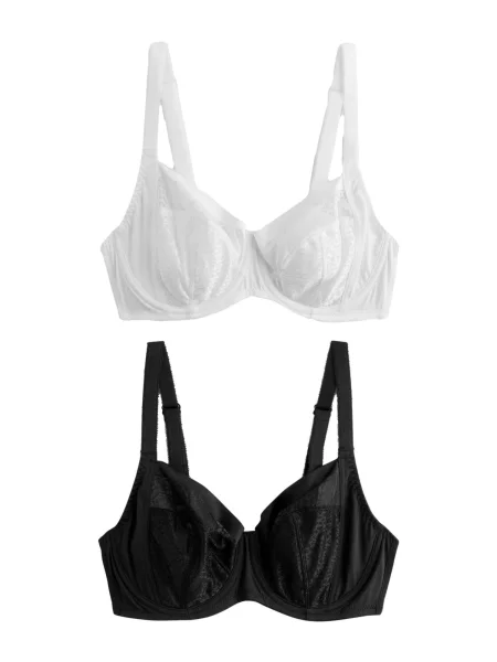 Next Sutien negru alb