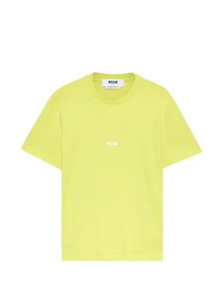 Tričko Msgm s autogramem zelené