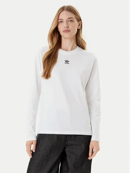 Блуза с дълги ръкави adidas Originals Essentials бяло