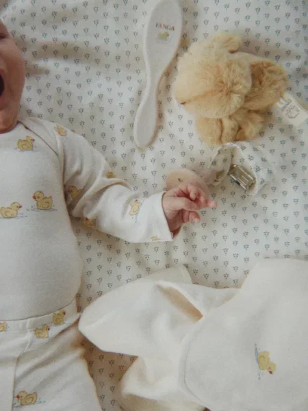 Fanga Fontana боді для немовлят з бавовною BELLO LS BODY OCS