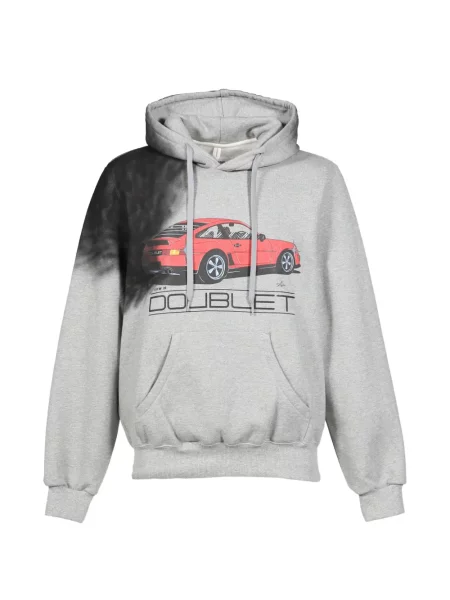 Hanorac cu glugă Doublet cu cordon gri