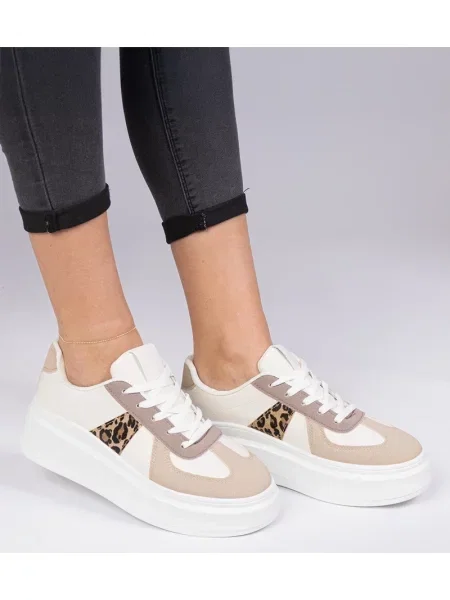 Sneakerși D/ceo cu platformă maro