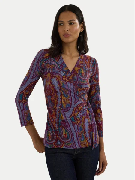 Lauren Ralph Lauren Bluză Colorat albastru