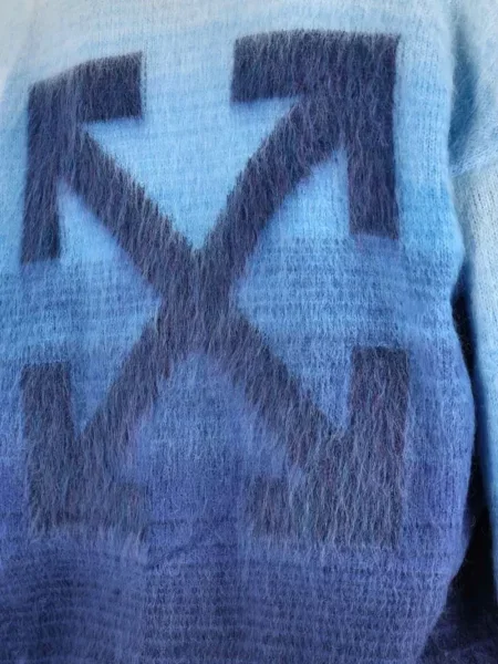 Cardigan Off-white cu decolteu în V alb