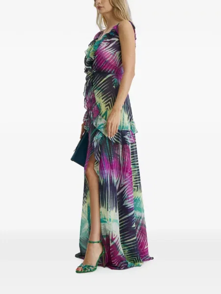 Rochie maxi Cuanna cu imagine violet
