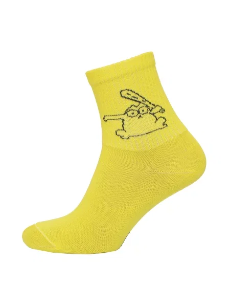 MovementStandard Fancy Cats Шкарпетки Унісекс Бавовна/поліестер/еластан жовтий