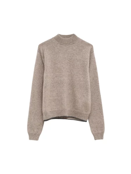 Sweter Jacquemus z kaszmiru beżowy
