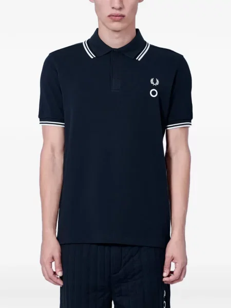 Polotričko Fred Perry s výšivkou černé