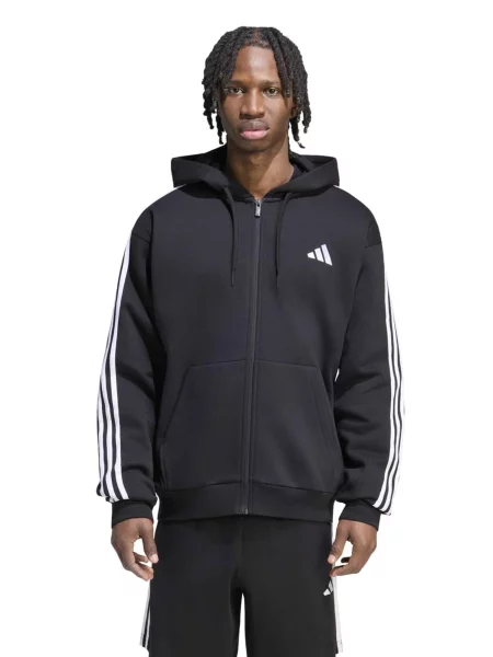 ADIDAS SPORTSWEAR Športová mikina so čierna biela