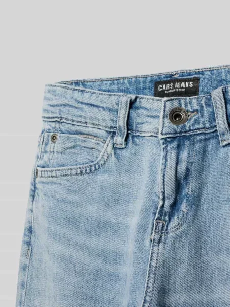 Jeansy o kroju straight fit z naszywką z logo model Porter' Cars Jeans