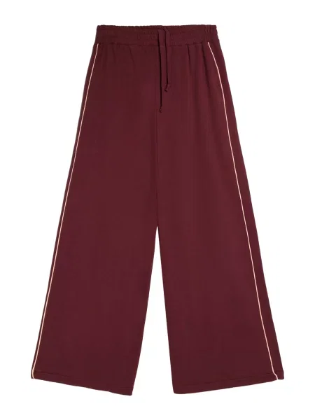 Bershka Pantaloni DANCERS DREAM roșu vin alb