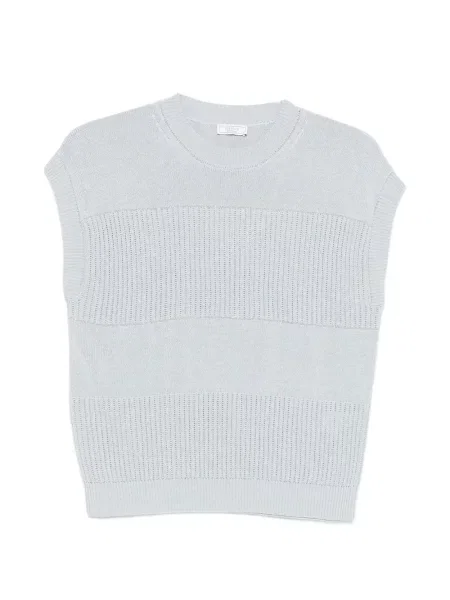 Vestă Peserico cu nervuri albastru