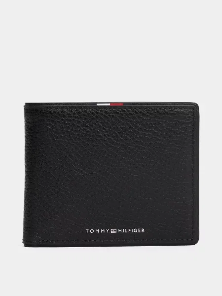 Кожаный кошелек Tommy Hilfiger черный