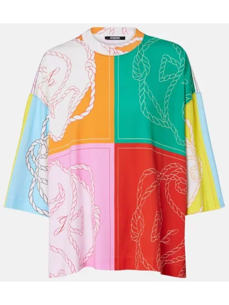 Tricou Jacquemus cu imagine din jerseu