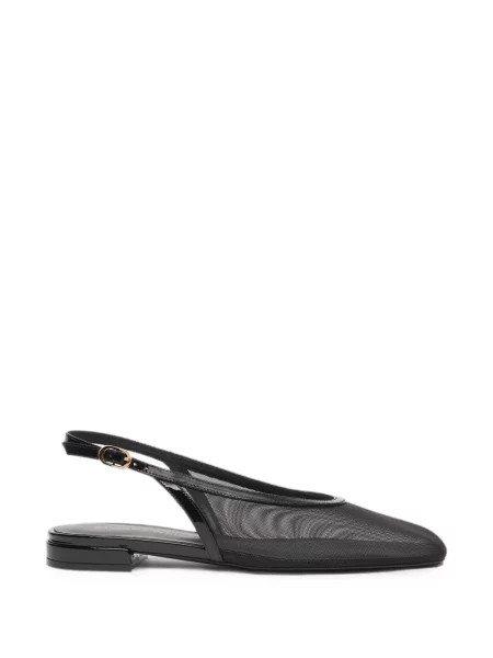 Pantofi cu toc Stuart Weitzman plasă slingback negru