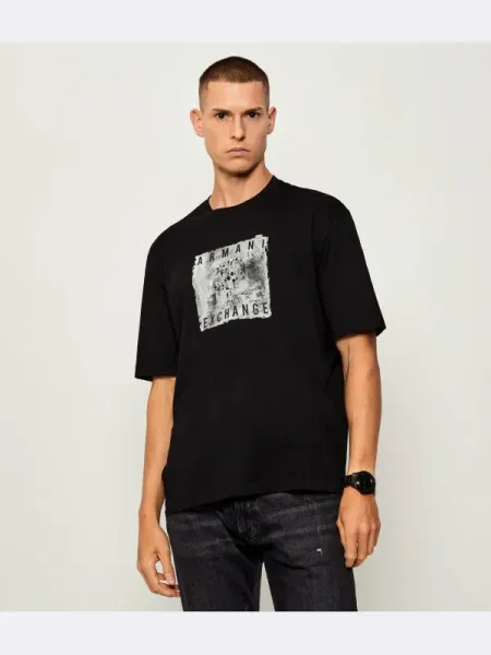 Armani Exchange Tricou negru