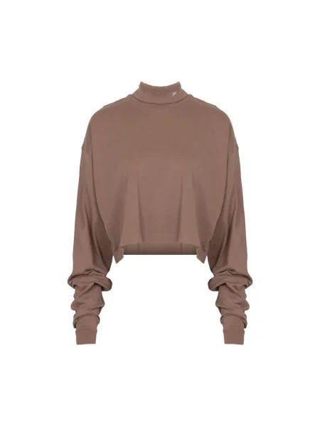 Geacă Reebok Sport cu mâneci lungi lungă maro