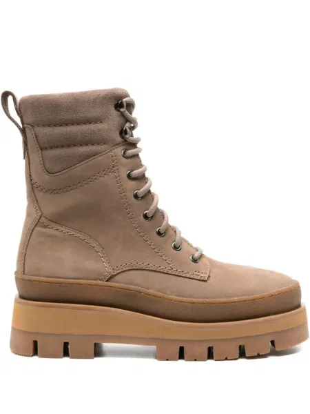 Botine Clarks Originals cu șireturi din dantelă maro