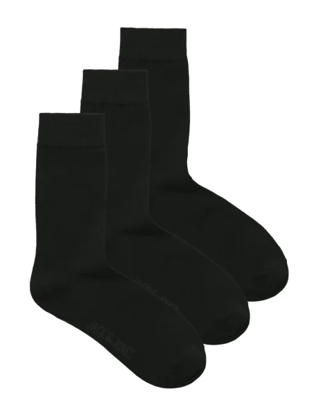 JACK & JONES Nogavice JACORDINARY antracit črna