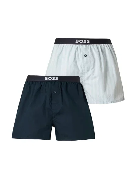 BOSS Boxerky námornícka modrá / vodová / čierna biela