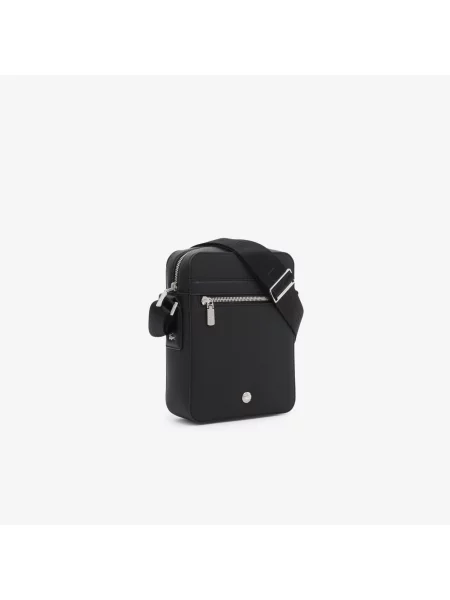 Lacoste Pionowa Torba Typu Satchel Langon Z Materiału Petit Piqué czarna
