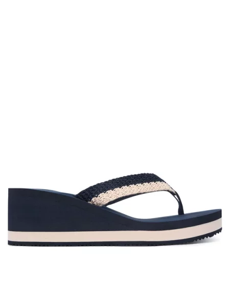 Tommy Hilfiger Japonke Th Wedge Crochet Summer Sandal Mornarsko modra