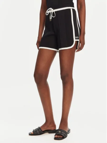 Kratke hlače iz tkanine Liu Jo Sport črna