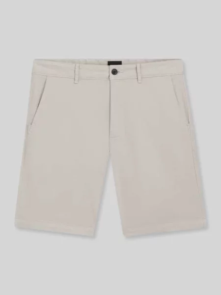Szorty chinosy o kroju slim fit z mieszanka bawełny model CHINO-SLIM-SHORTS' Boss Orange beżowe