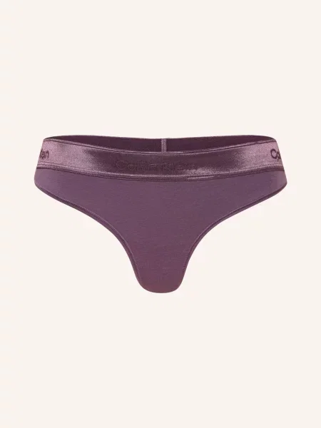 Calvin Klein Stringi Icon Cotton Modal Metallic lila