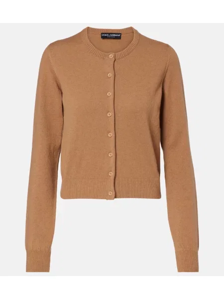 Cardigan Dolce&gabbana din cașmir bej