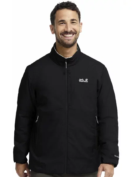 Демисезонная куртка Jack Wolfskin черная