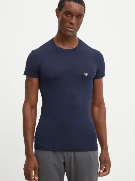 Emporio Armani Underwear Majica lounge modra