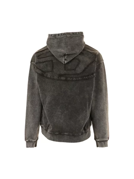 Bluza z kapturem Diesel z kapturem czarna