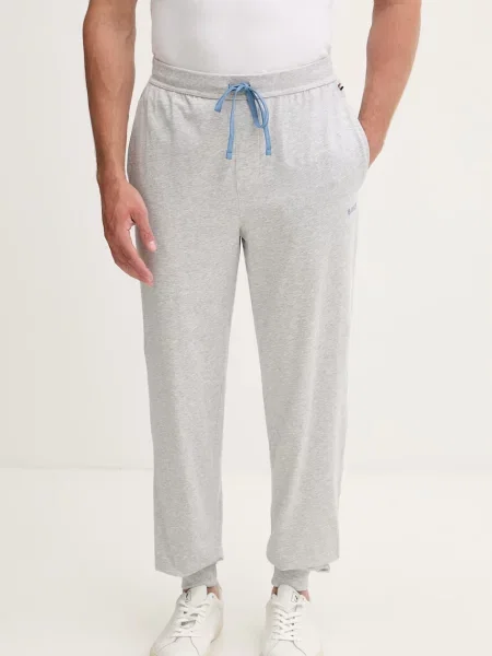 BOSS loungewear hlače z elastanom Mix&Match Pants siva