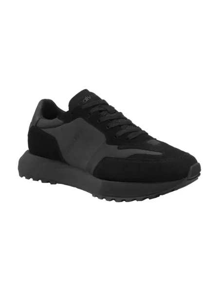 Sneakersy Calvin Klein zamszowe czarne