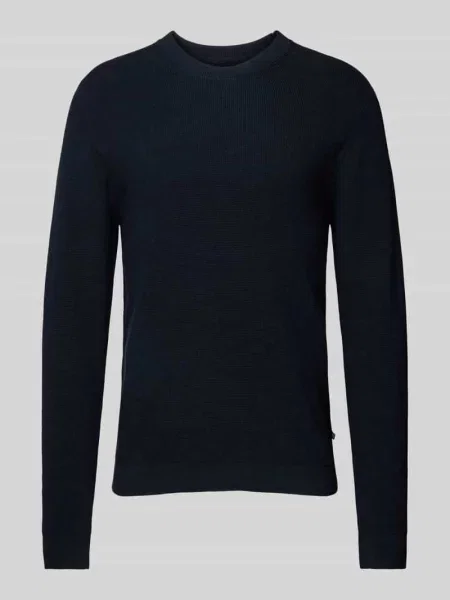 Sweter z dzianiny z okrągłym dekoltem model ‘lagoon’ Matinique