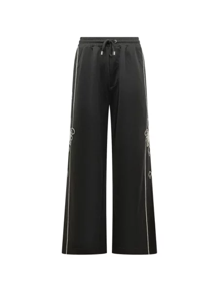 Pantaloni Amiri cu broderie alergare negru