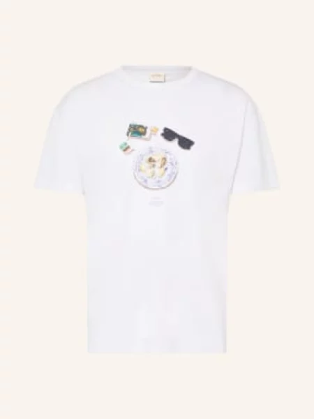Blkvis T-Shirt Oyster weiss biała
