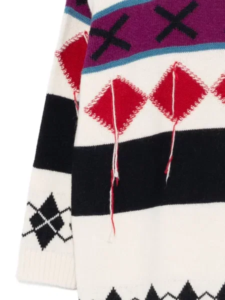 Sukienka midi Iceberg z wzorem argyle do kolan garniturowa