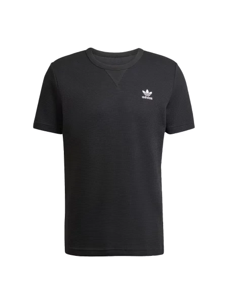 ADIDAS ORIGINALS Póló Trefoil Essentials fekete fehér
