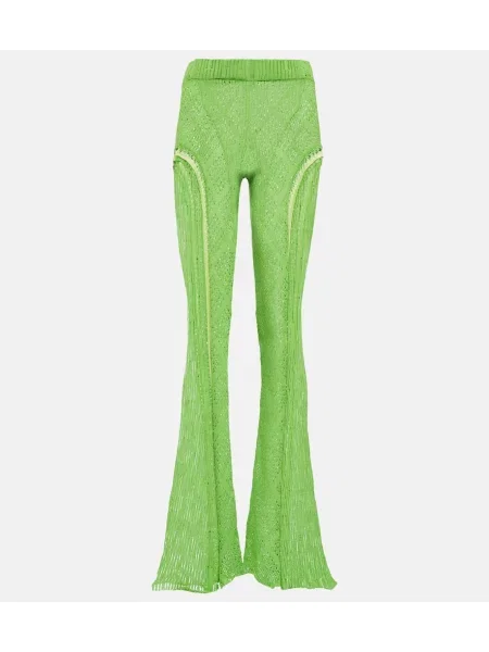 Pantaloni Roberta Einer cu talie înaltă verde