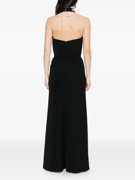 Maxi rochie maxi Alessandro Legora plasă de costum negru