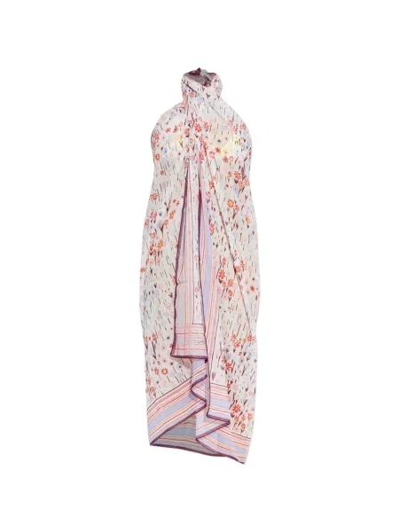 Rochie Lanvin cu model floral de costum alb