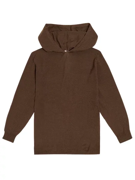 Hoodie Rick Owens καφέ